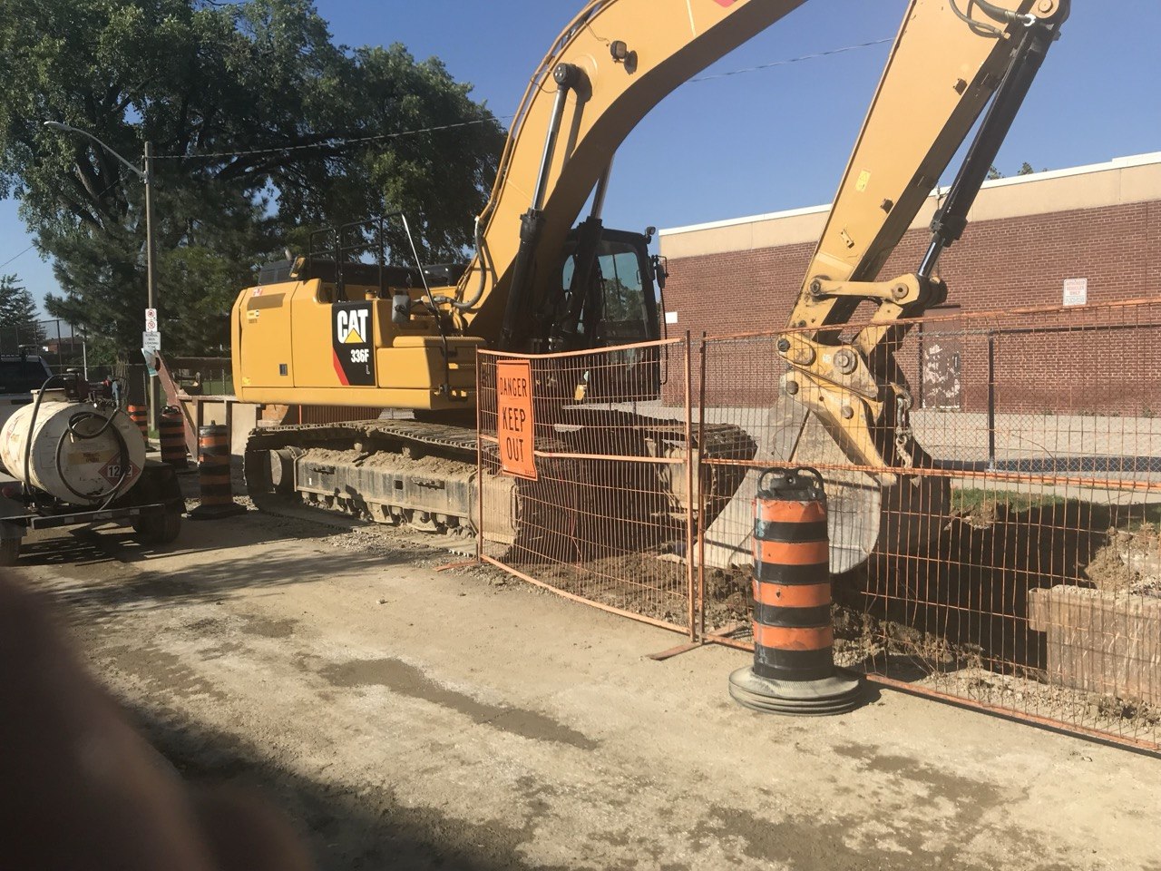 CAT 336F Excavator on site